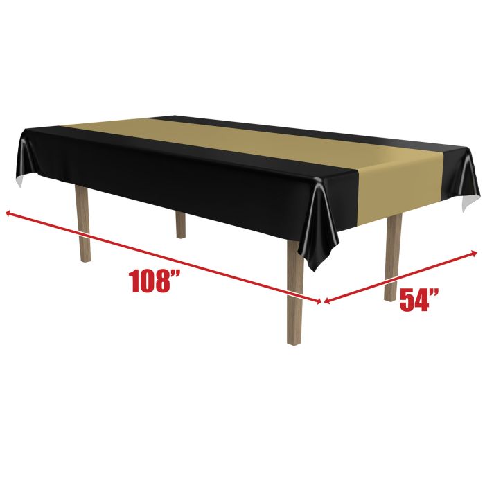 Black & Gold Tablecover