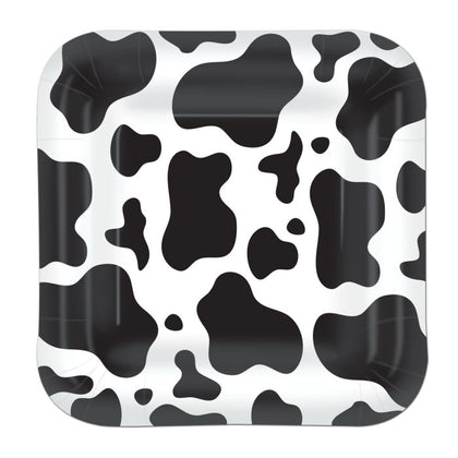 Cow Print Plates 8ct