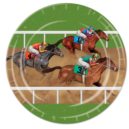 Horse Racing 9in Paper Plates 8ct