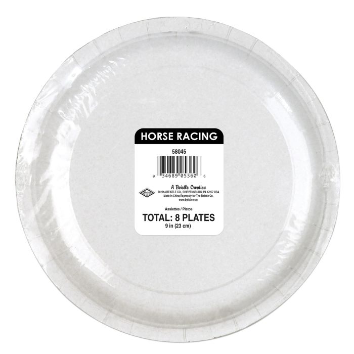 Horse Racing 9in Paper Plates 8ct
