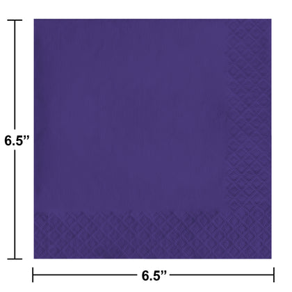 Purple 3ply Luncheon Napkins	50ct