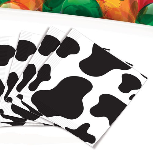 Cow Print Luncheon Napkins 16ct