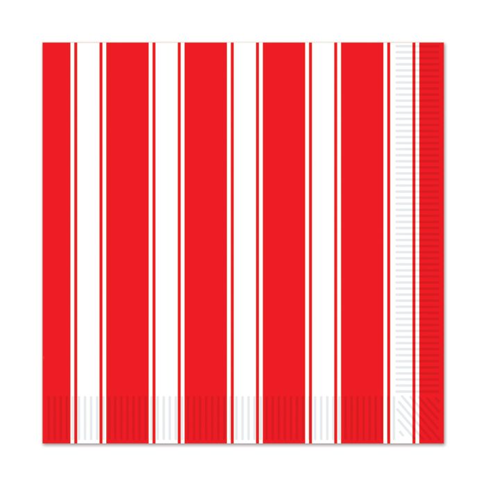 Red and white striped pattern on a white background