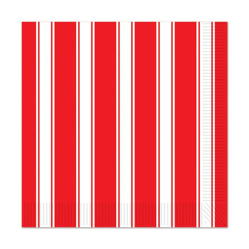 Red and white striped pattern on a white background