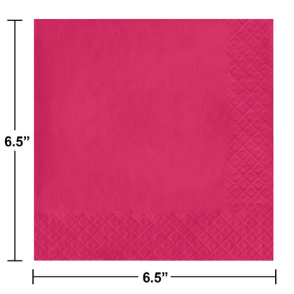 Hot Magenta Luncheon Napkins 50ct | Solids