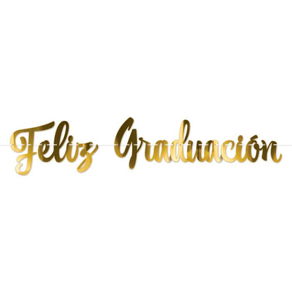 Foil Feliz Graduación Banner