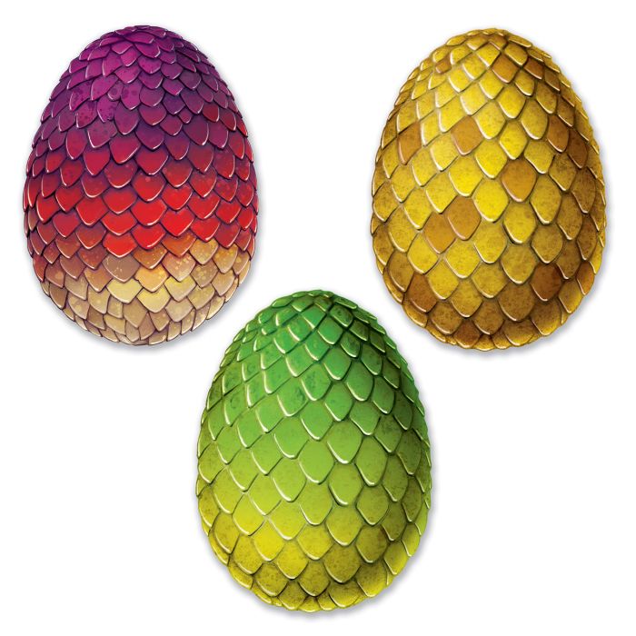 Dragon Egg Cutouts 3ct