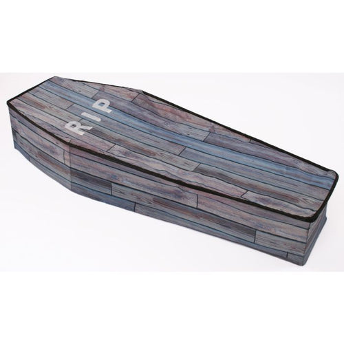 5 Foot Collapsible Coffin Wood Grain