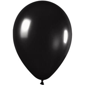 5" METALLIC BLACK - 50 CT