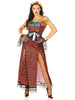5 PC Deluxe Day of The Dead Beauty Costume