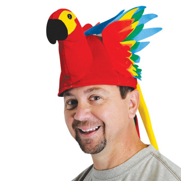 Plush Parrot Hat
