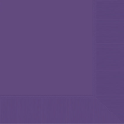 Purple Beverage Napkins 40ct | Solids