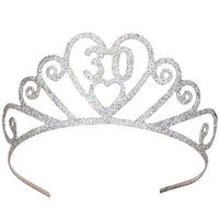 Glittered 30th Birthday Tiara  | Milestone Birthday