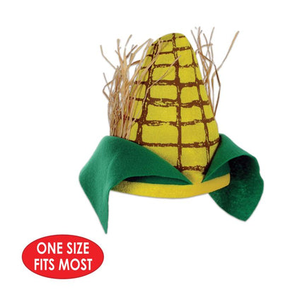 Plush Corn Cob Hat