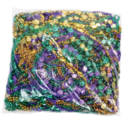 Mardi Gras Bead Assortment 100ct