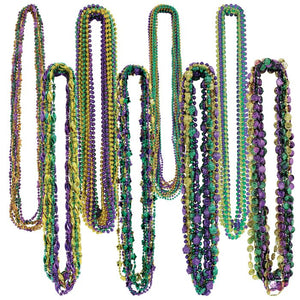 Mardi Gras Bead Assortment 100ct