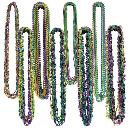 Mardi Gras Bead Assortment 100ct