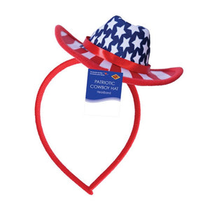 Patriotic Cowboy Hat Headband