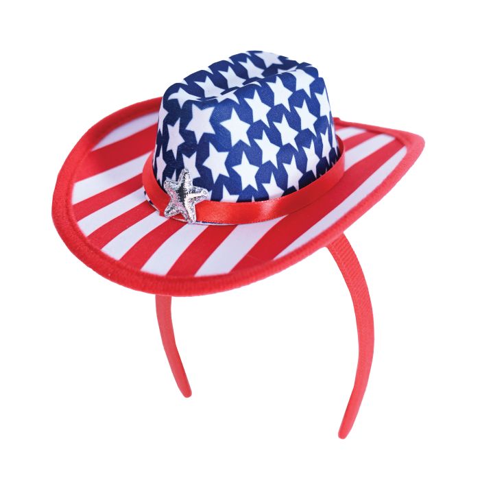 Patriotic Cowboy Hat Headband