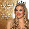 Gold Crown With Green Jewels