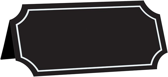 Chalkboard Paper Tent Cards 25ct