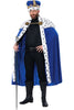 ROYAL CAPE & CROWN SET / ADULT BLUE