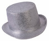 silver glitter top hat