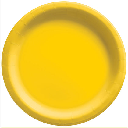 Yellow Sunshine Paper 7in Plates 20ct | Solids