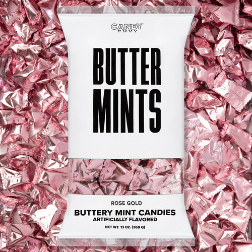 Rose Gold Wrapper Buttermints 13oz