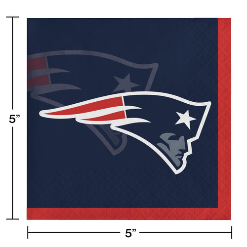 New England Patriots Beverage Napkins 16ct