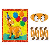 Festive Pin the Tail on the Donkey Game