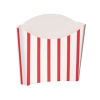 Red & White Striped Paper Snack Containers  8ct