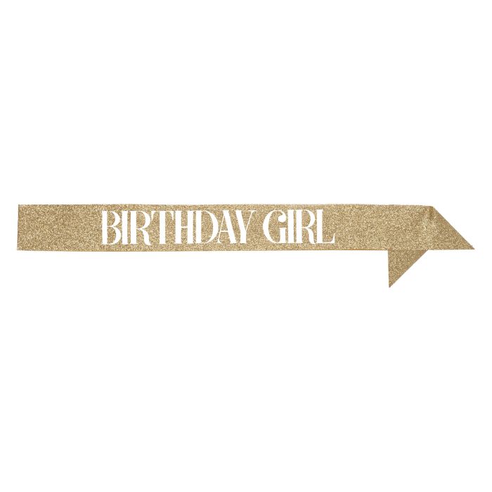 Birthday Girl Headband & Sash Set