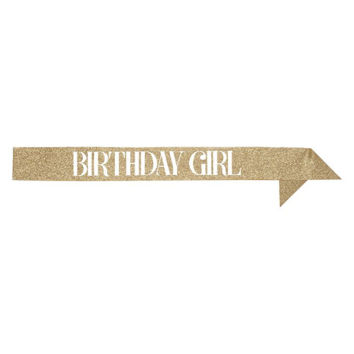Birthday Girl Headband & Sash Set