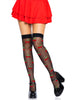 Polka Dot Cherry Thigh Highs | Black