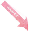Happy Birthday Glittered Sash | Pink