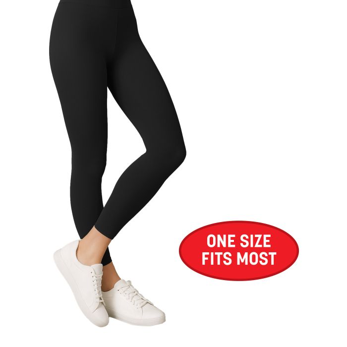 Adult Footless Tights | Black