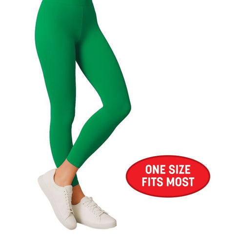Adult Footless Tights | Green