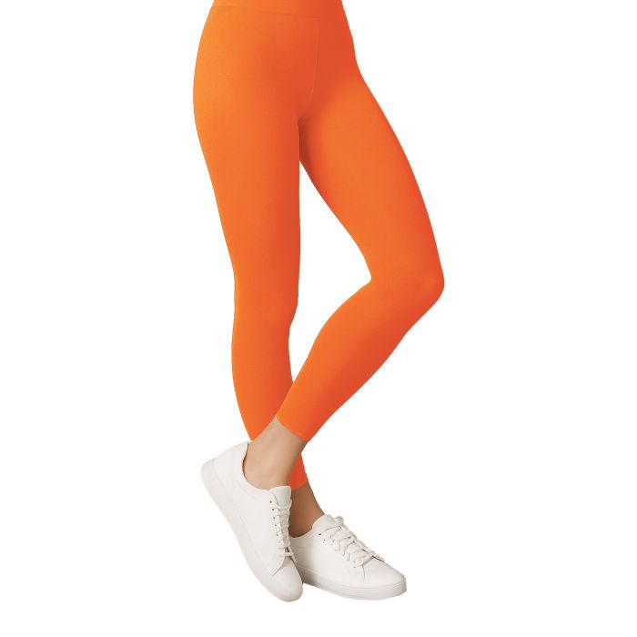 Adult Footless Tights | Orange