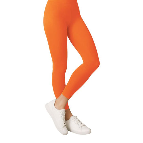 Adult Footless Tights | Orange