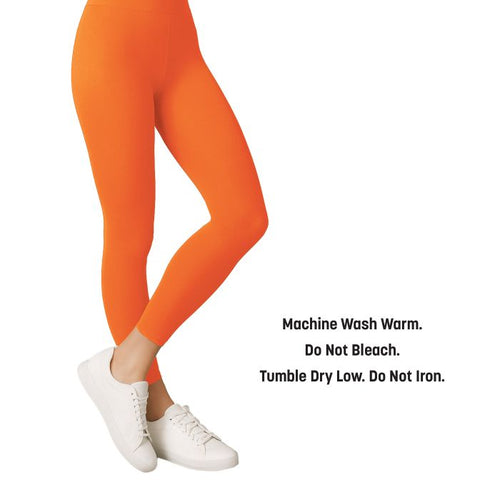 Adult Footless Tights | Orange