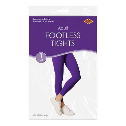 Adult Footless Tights | Purple
