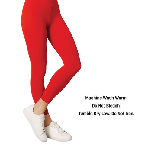 Adult Footless Tights | Red