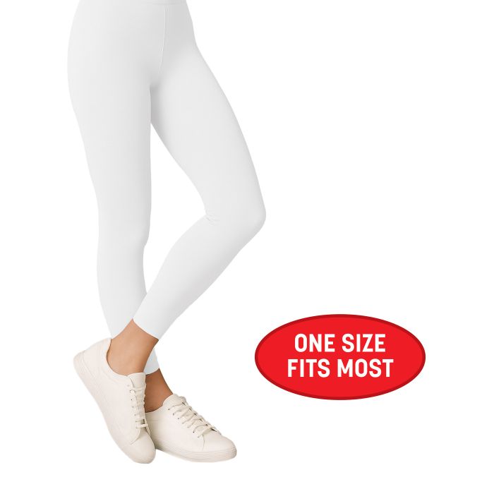 Adult Footless Tights | White