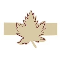 Elegant Thanksgiving Leaf Cutout Napkin Holder Place Cards  8ct