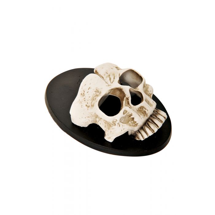 6" Halloween Home Light Up Skull Wall Sconce
