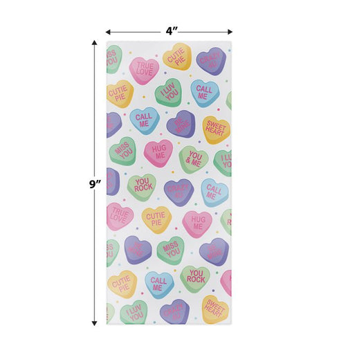 Candy Heart Cello Bags 25ct