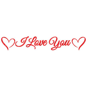 Foil I Love You Banner