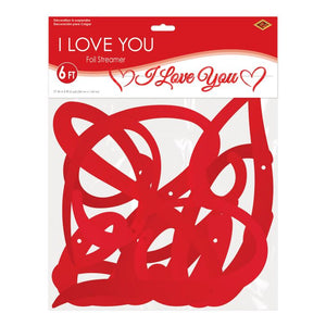 Foil I Love You Banner
