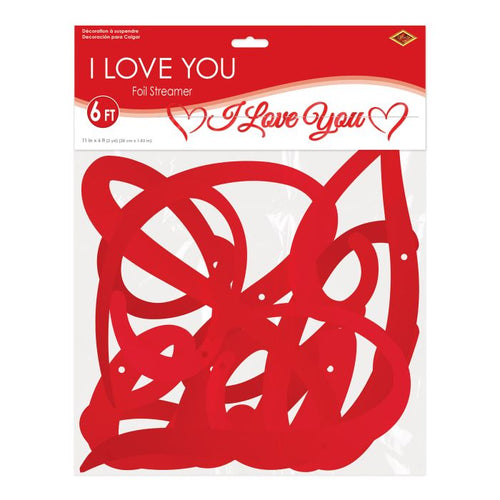 Foil I Love You Banner